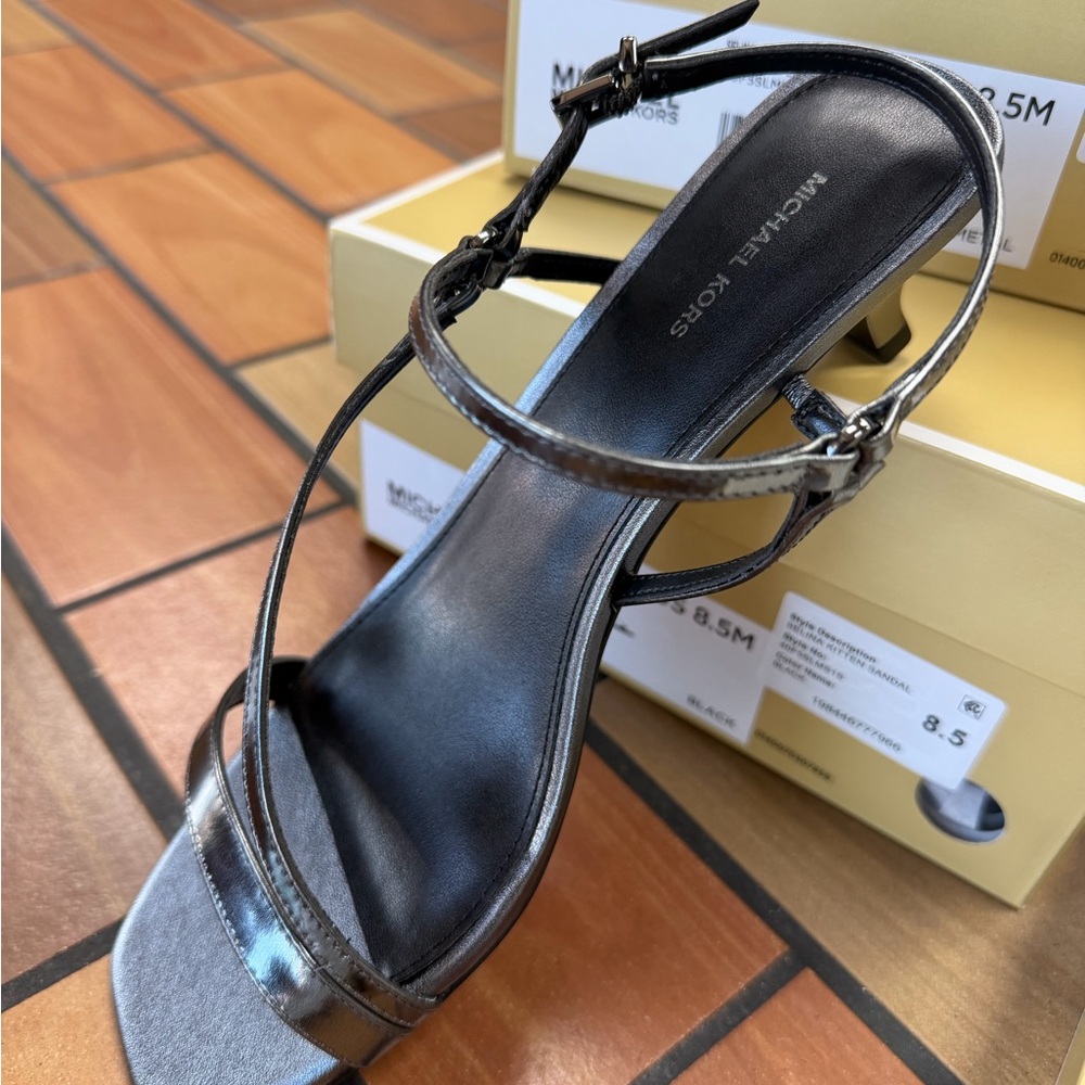 Michael Kors Metallic Black Heels
